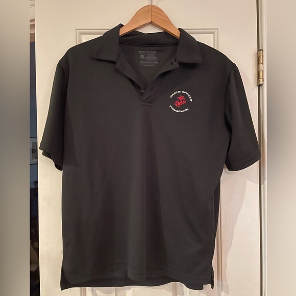 Black Marine Officer Programs polo. Size M. - Picture 1 of 3